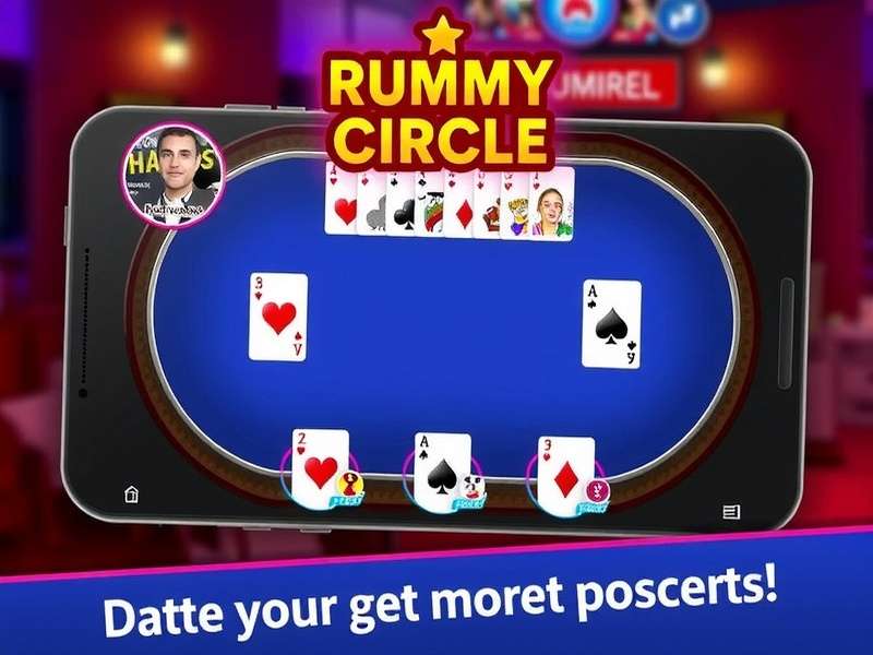 Rummy Circle App Interface on Mobile