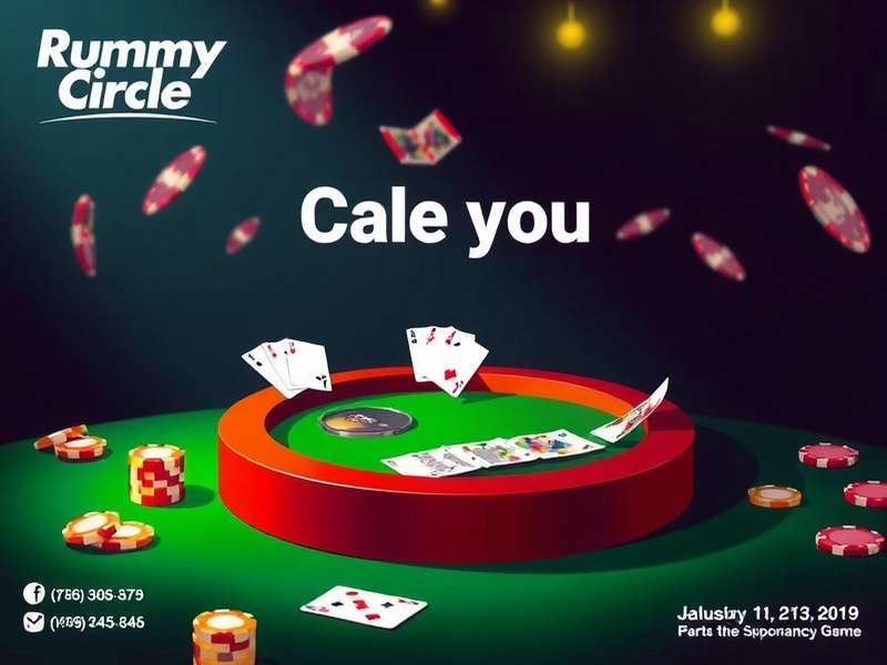 Rummy Circle Ad Kannada promotional image showing gameplay interface